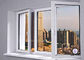 Outward / Inward Open Aluminum Casement Windows , Clear Tempered Glass Window